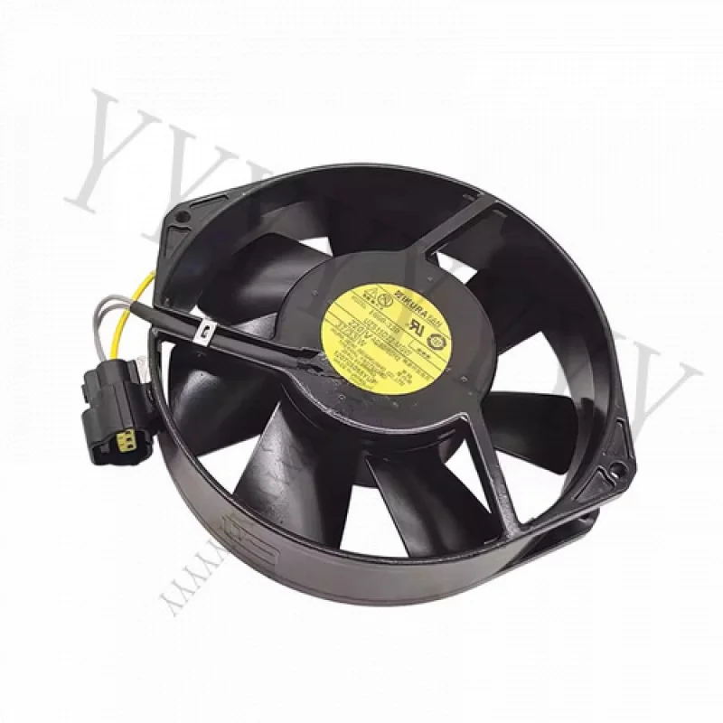 

Y+IKURA UZS15D22-MGW AC220V 37/33w 17238 17CM Metal Cooling Fan