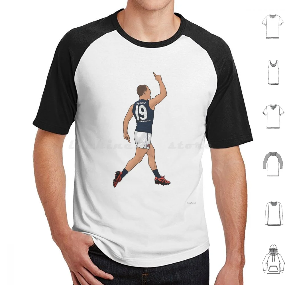 Corey Durdin T Shirt 6Xl Cotton Cool Tee Corey Durdin Carlton Carlton Football Club Afl Footy Blue Baggers