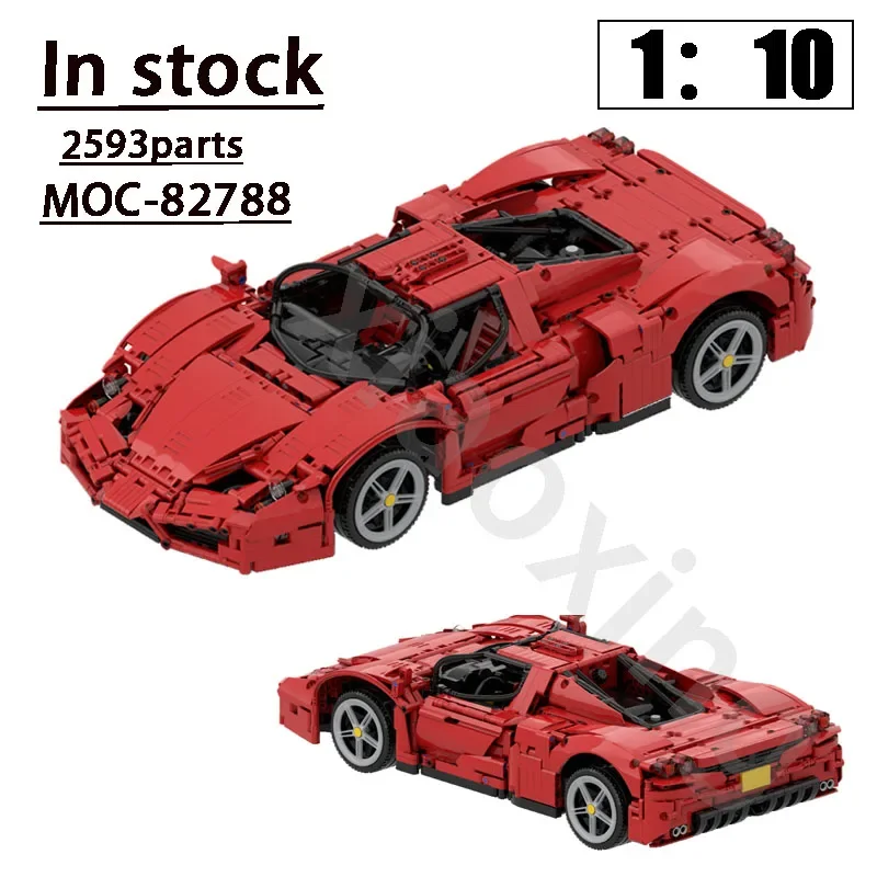 42143 Classic Sports Car Compatible with MOC-82788 New Sports Car 1:10• 2593 Parts Building Brick Model Kids Birthday Toy Gift