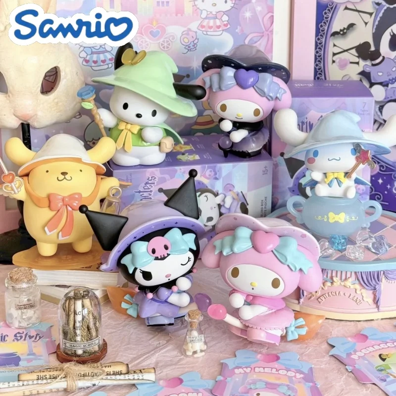 Genuine Miniso Sanrio Magic Story Series Blind Box Kuromipacha Dog Jade Guigou Blind Box Kids Christmas Gifts Girl And Boy Gifts