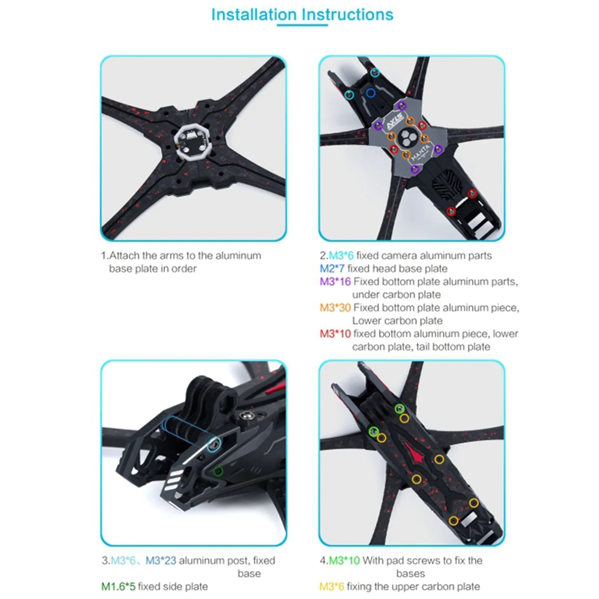 

A51I Manta 5 Pro Squeeze X Frame Kit 6S для FPV Cinematic Freestyle Drone FPV DIY Запчасти