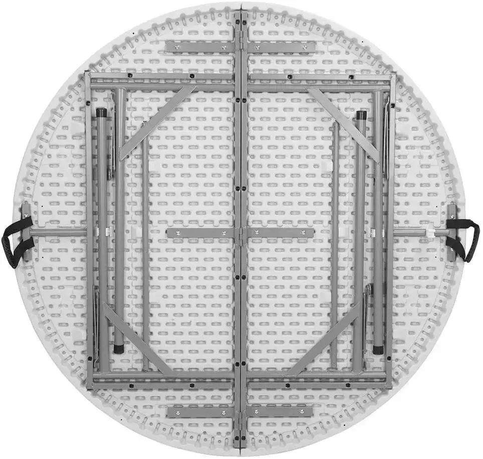 #For 48 Inch Fold-in-Half Round Table Folding for Banquet, Dining w/ Carrying Handle&