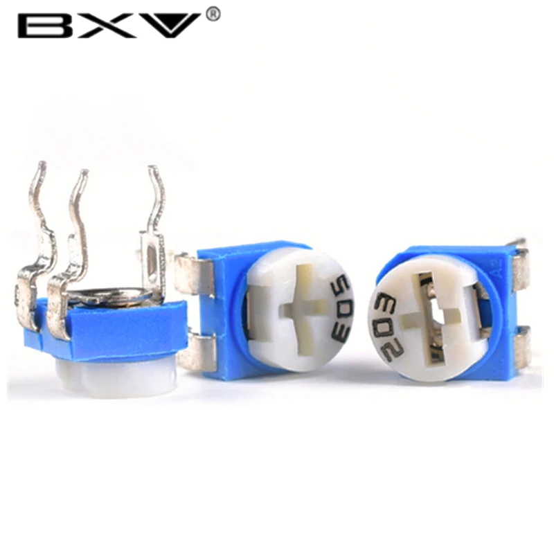 500PCS RM065 RM-065 Trimpot Trimmer Potentiometer 100 200 500 Ohm 1K 2K 5K 10K 20K 50K 100K 200K 500K 1M Ohm 100R 200R 500R BXV