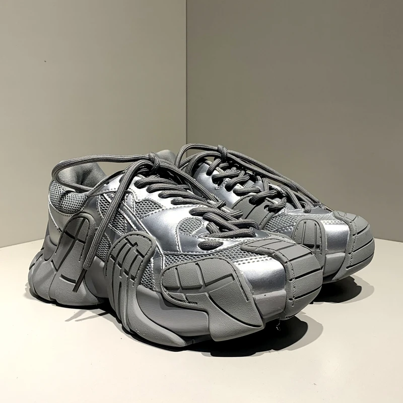 

Серебряный осьминог Dad oes ex Thi Bot Net Surface Sports Casual oes Уличный Sle увеличенной высоты Leisure oes