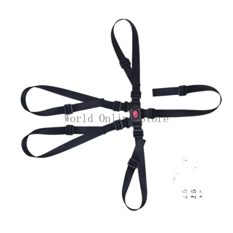 

5 Point Adjustable Baby Safety Harness for High Chairs Strollers & Seats 87HC