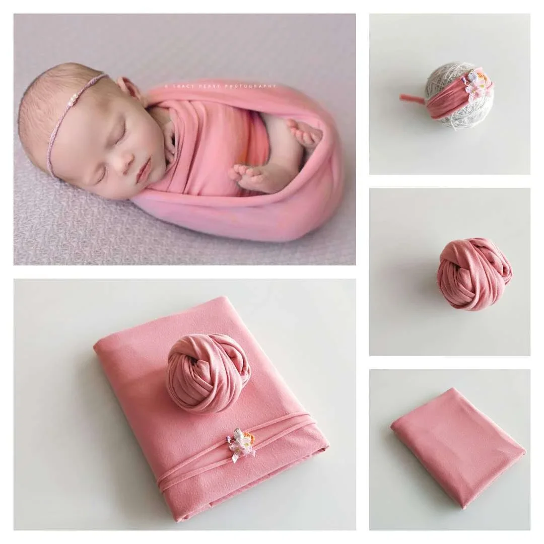 Newborn Photography Props  Wrapped Blanket Baby Full Moon 100 Days Photography Props Studio Photography Blanket.