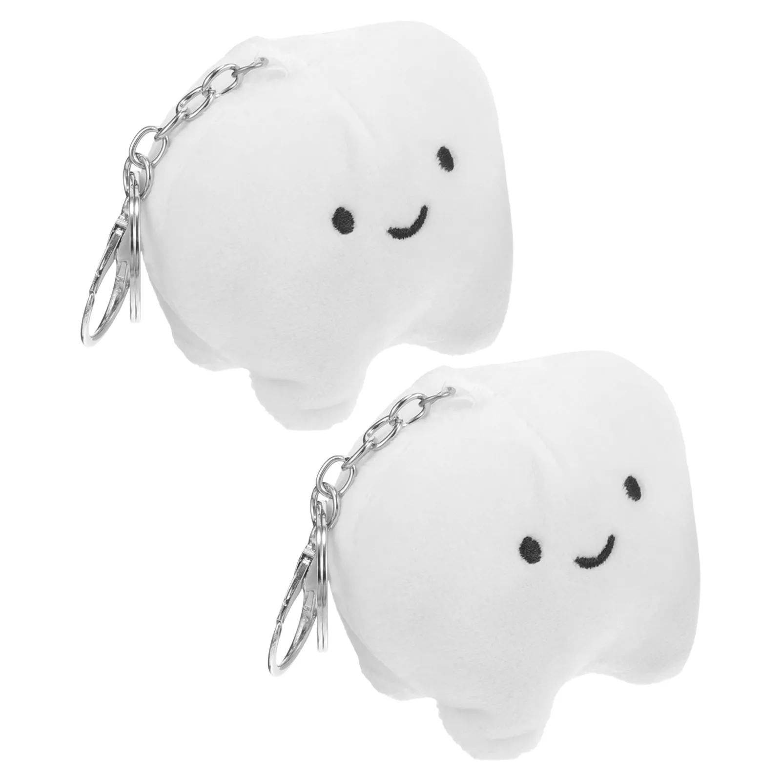 

2Pcs Tooth Keychain Soft Accessory Cute Bag Charm Stylish Key Chain Gift Keychain for Women Aesthetic Keychains
