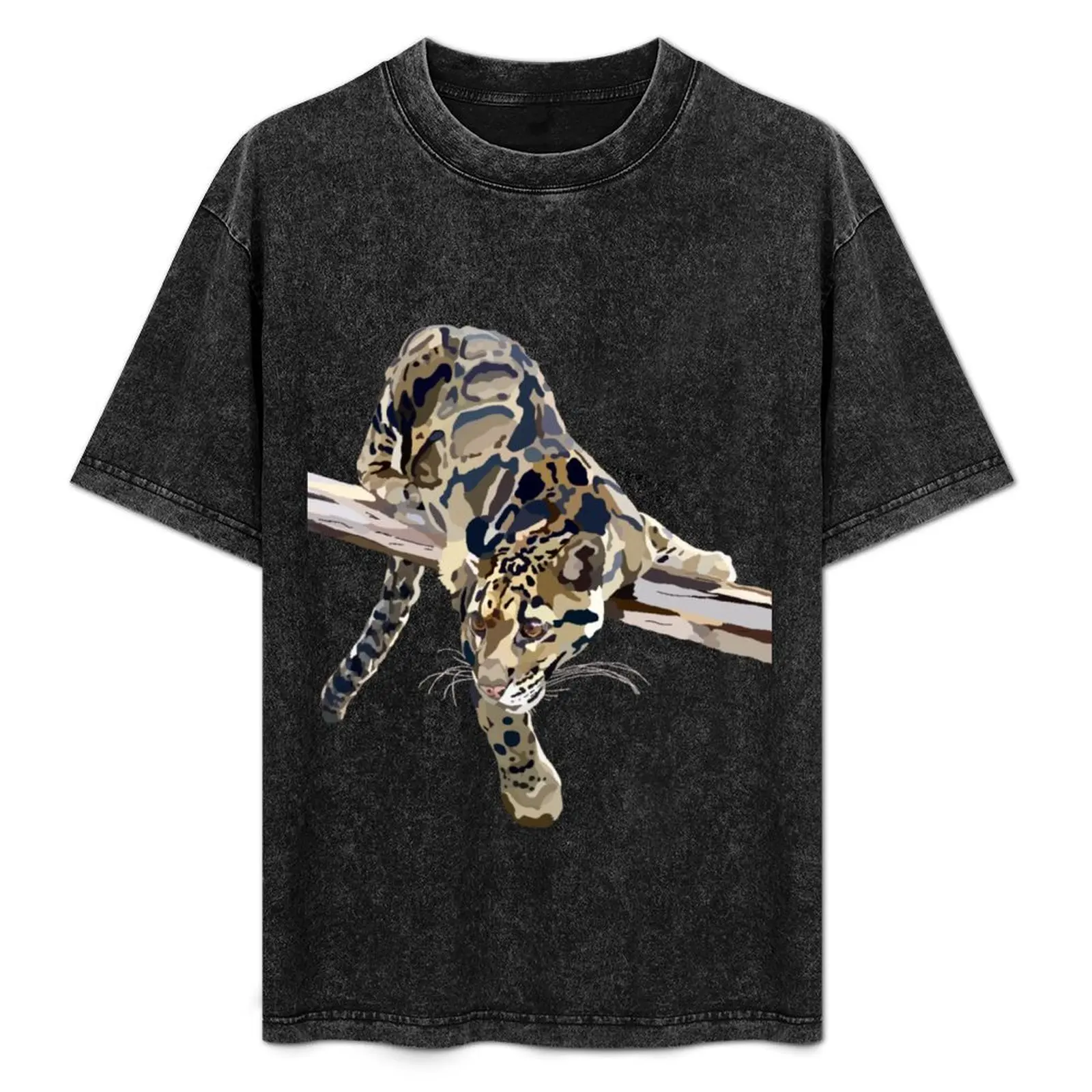

Faith the Clouded Leopard T-Shirt Regular Fit Plain Tee Shirt