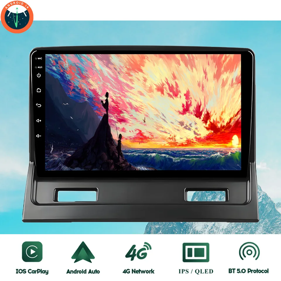9‘’ QLED Android 14 8G Ram Car GPS Navi Music Video Multimedia Player For Mitsubishi Galant 2003 - 2012 Auto Stereo Head Unit