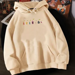 Pikmin-Sudadera con capucha para mujer, suéter de anime estético, chándal vintage, y2k, y2k, Invierno