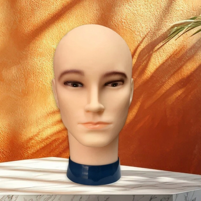 رجل نموذج الشعر رئيس رجل أصلع عارضة أزياء رئيس لصنع شعر مستعار وعرض النظارات