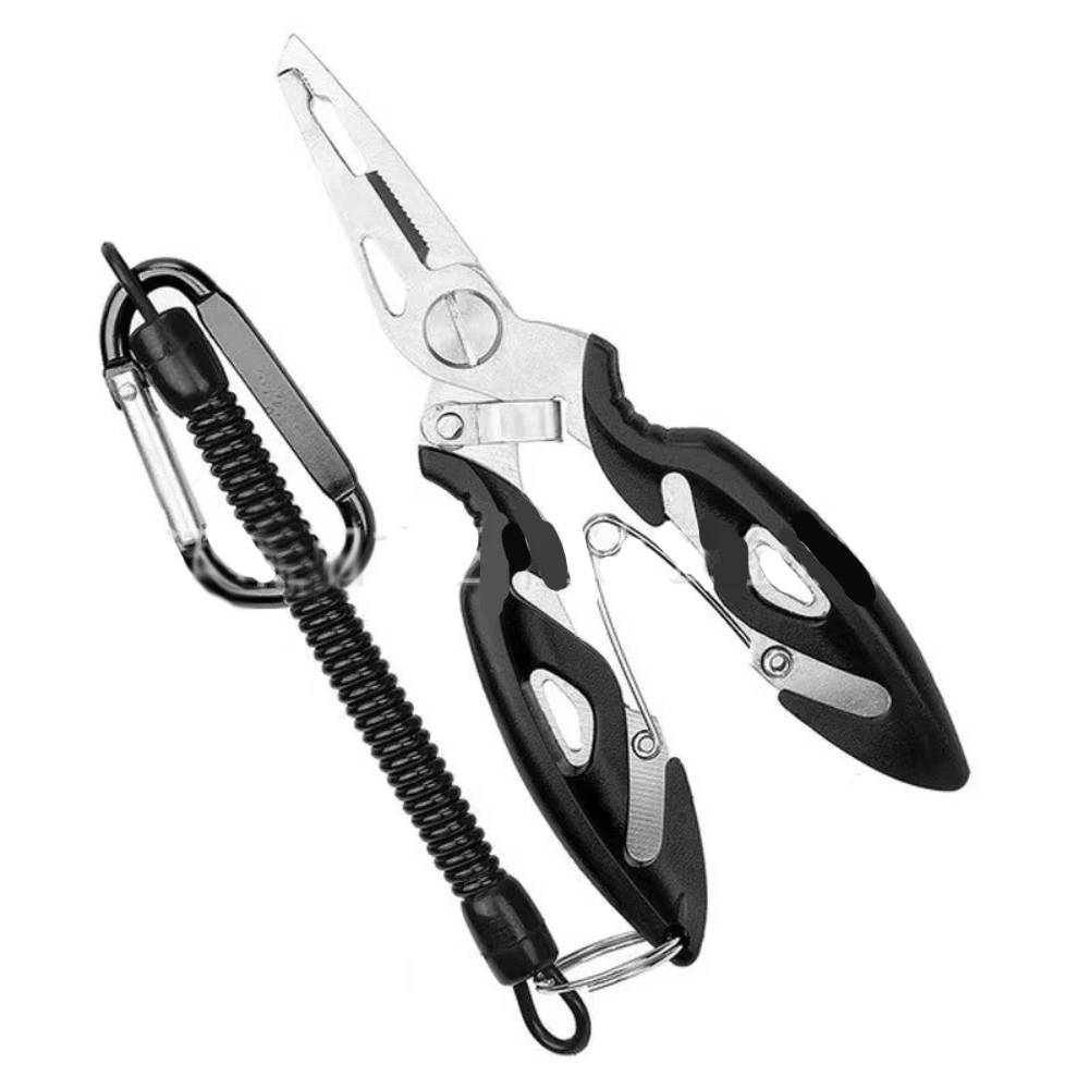 

Fishing Pliers Multifunction Tools Winter Tackle Accessories Vise Knitting Flies Scissors Braid Set Fish Tongs for Goods