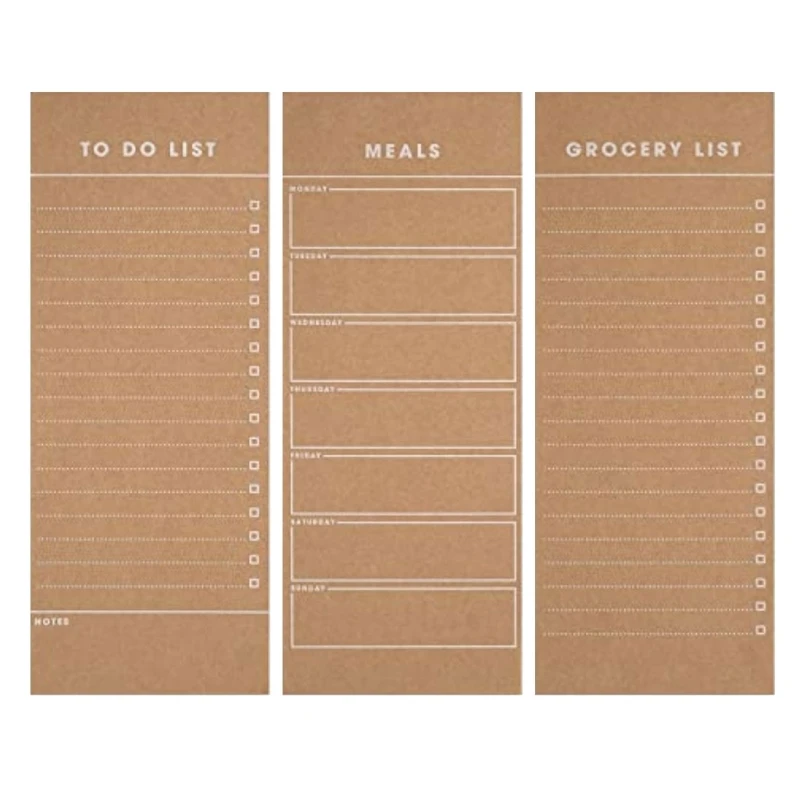 Notepads ตู้เย็น Notepads Writing Pad 50 แผ่น/แผ่นกว้างเรียงราย