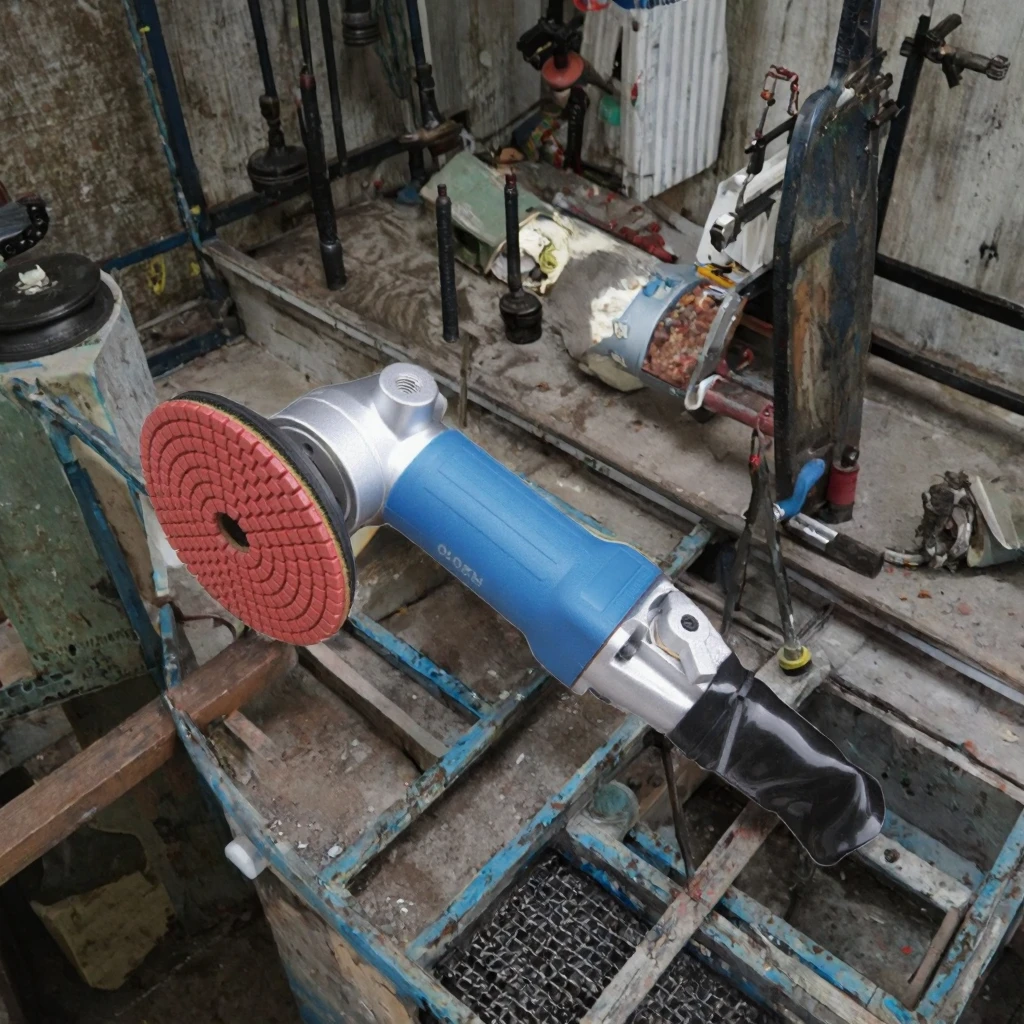 Polidor pneumático portátil de lixadeira de água para trabalhos de lixamento e polimento