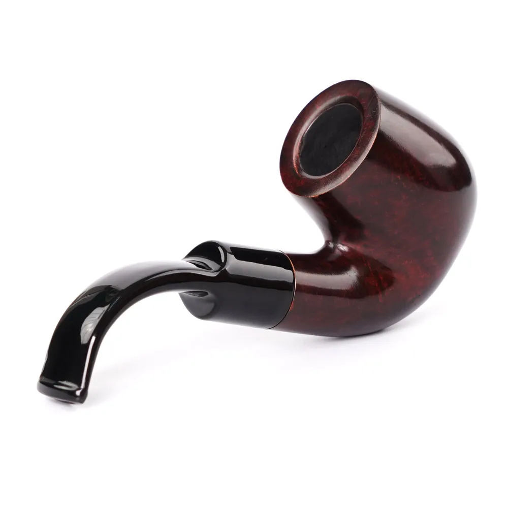 OLD FOX Classic Oom Paul Pipe Handmade Tobacco Pipe Curved Handle Briarwood Pipe 9mm Pipe Channel With Cleaning part Set