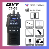 Original CB Radio QYT CB-58  26.965-27.405MHz FM AM Mode Citizen Band Radio 27MHz Handheld Walkie Talkie With 4100mAh CB Radio