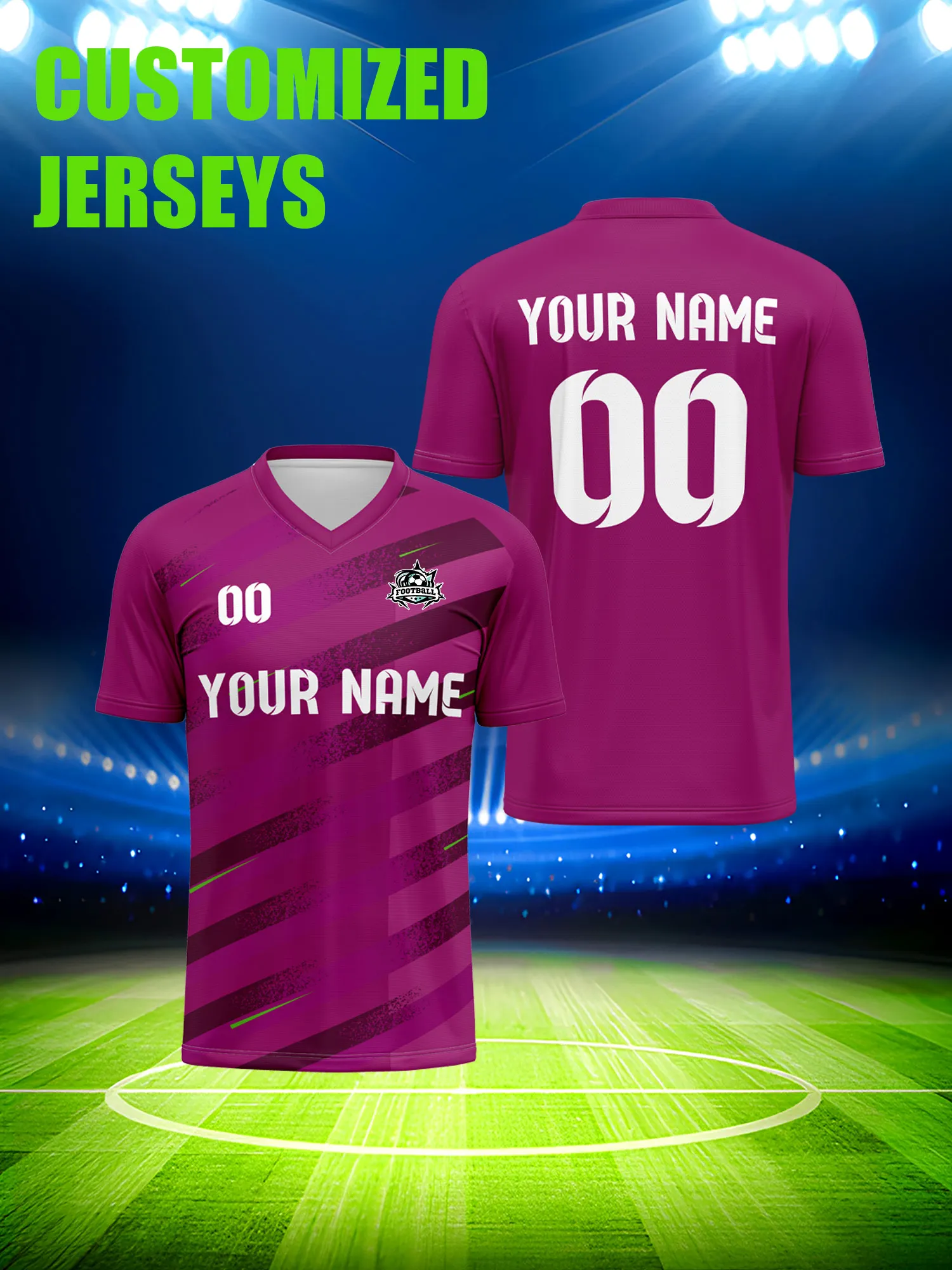 

Спортивная футболка унисекс с V-образным вырезом для взрослых и детей, с индивидуальным именем и номером, быстросохнущая, модная, с сублимационной печатью, 2026 год