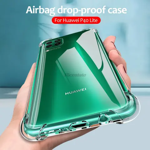 Airbag Drop-proof Case For Huawei P40 Lite Shockproof Cover P40 Lite L21 L01 Protective Funda Nova 6 SE Nova 7i Silicone Case
