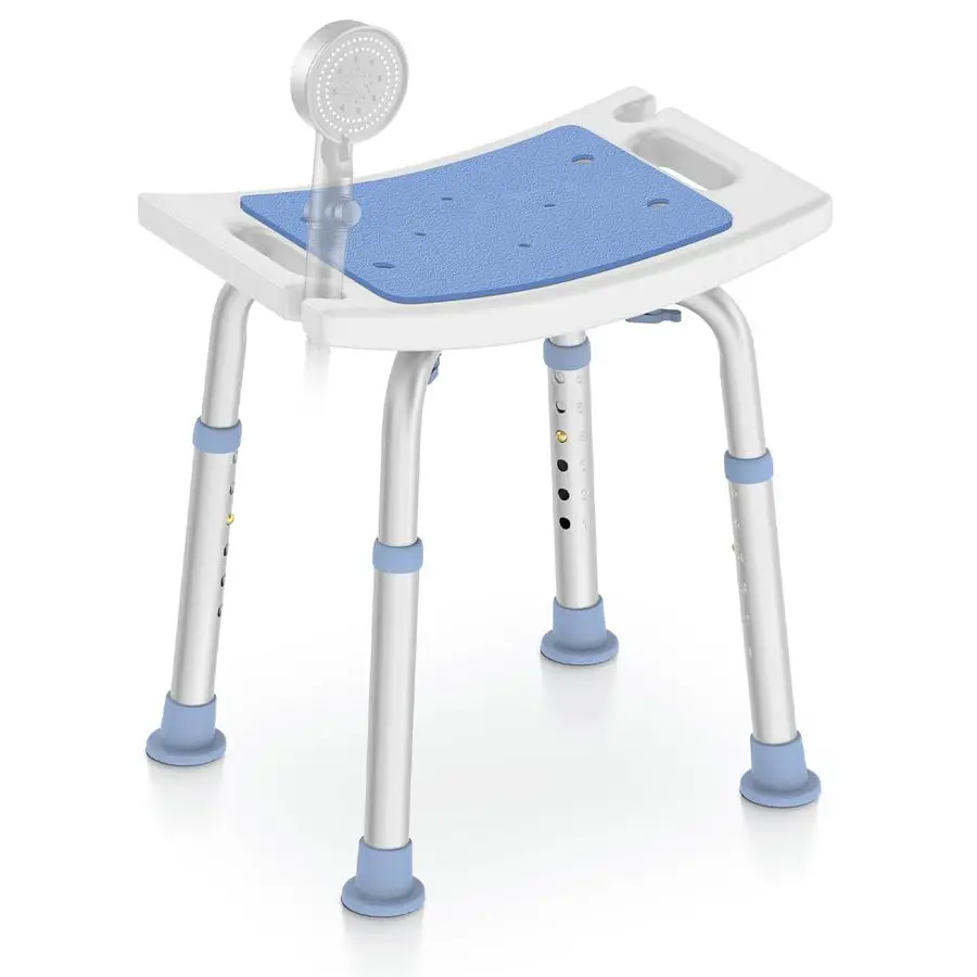 

Shower Chair for Inside Shower, ToolFree Assembly Height Adjustable Shower Bench for Seniors, Elderly, Disabled, Handicap and I