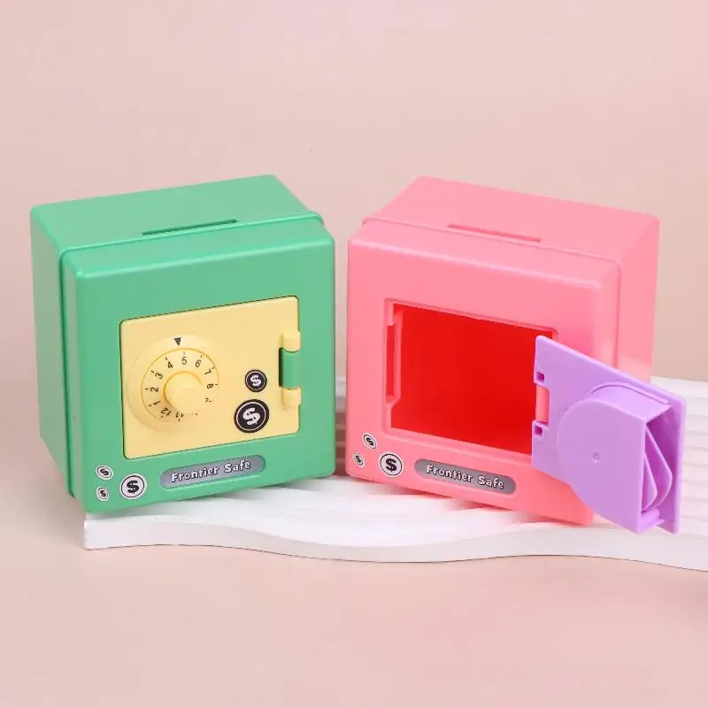Mini Combination Lock Piggy Bank Kids Safe Box Money Saving Coin Bank Rotating Password Cash Coins Saving Box Bank Children Gift