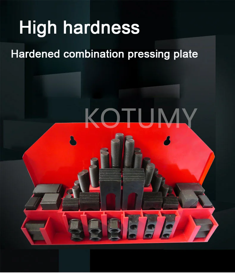 M8 M10 M12 M14 M16 M20 M24 Tool Combination Platen Mold Parts 58PCS/Set Milling Machine Pressure Plate Universal Clamp Group Cod