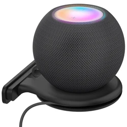 For HomePod Mini Wall Mount Stand Hange Space Saving Bracket Wall Shelf with Cable Management Speaker Outlet Holder Bracket