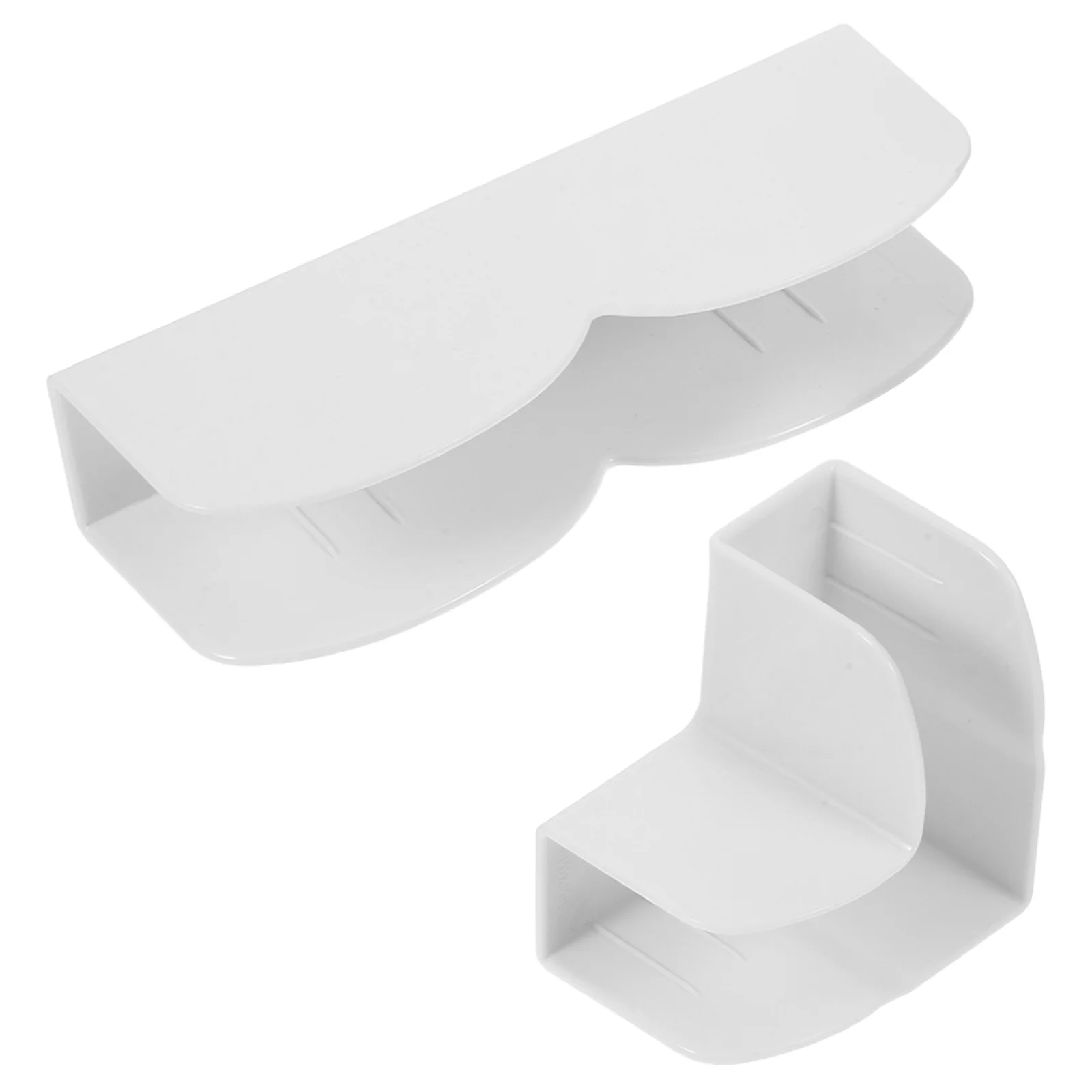 Supporto per stabilizzatore in plastica con base per box da 2 pezzi Fissatore antiscivolo solido per accessori per box da pavimento Supporto per recinzione