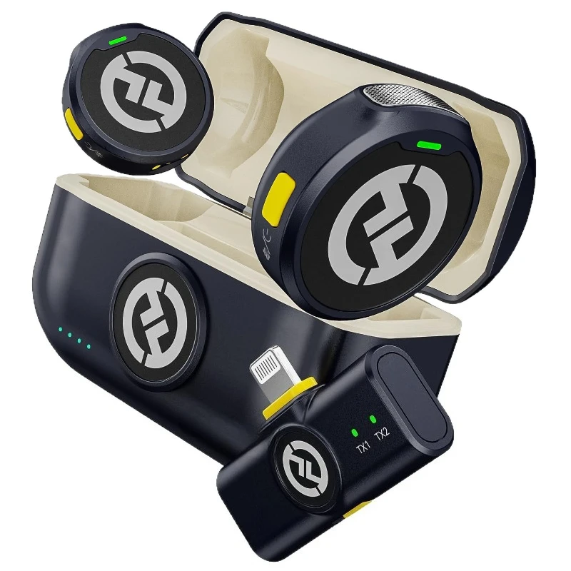 Wireless collar microphone, perfect for filmmakers' video blogs