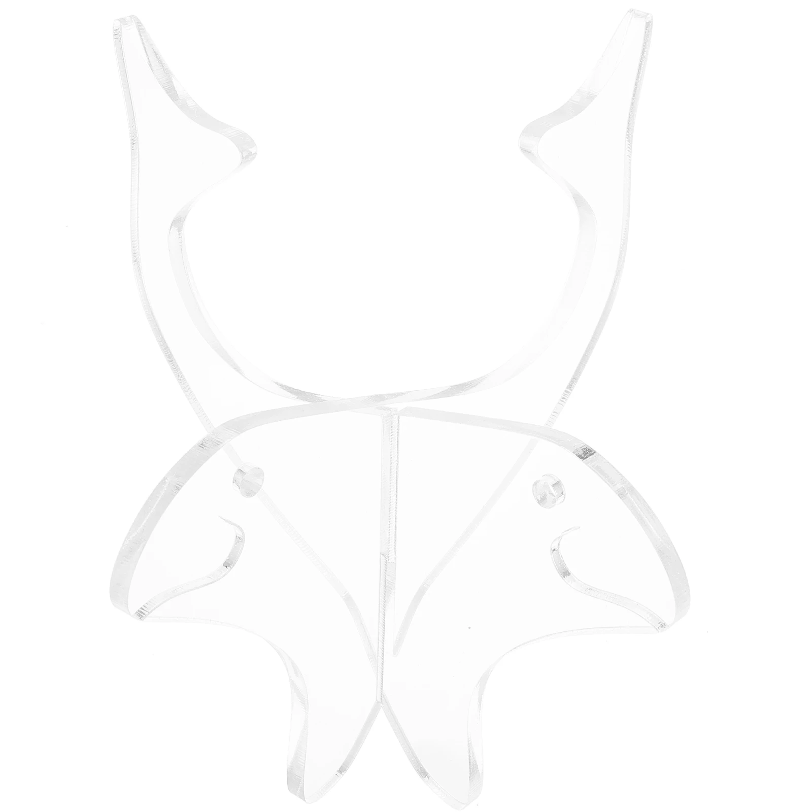 

1pc Thumb Piano Stand Clear Acrylic Kalimba Display Rack Portable Instrument Holder For Home Studio Foldable Small Lightweight