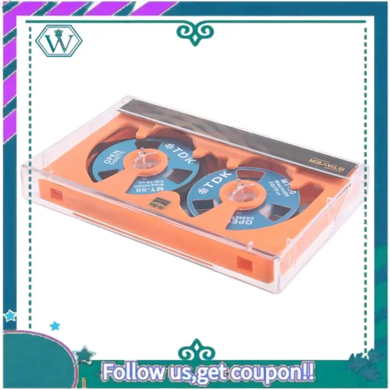 A75Q-Double-Sided 50-Minute Blank Reel Tape With Metal Reel And Hollow Case For Audio Recording