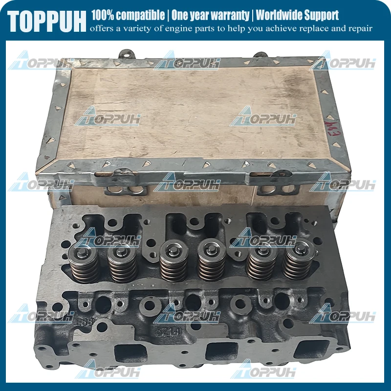 Cylinder Head With Valves Spring Full Gasket Kit Cylinder Head Gasket For Yanmar 3TNE84 Engine