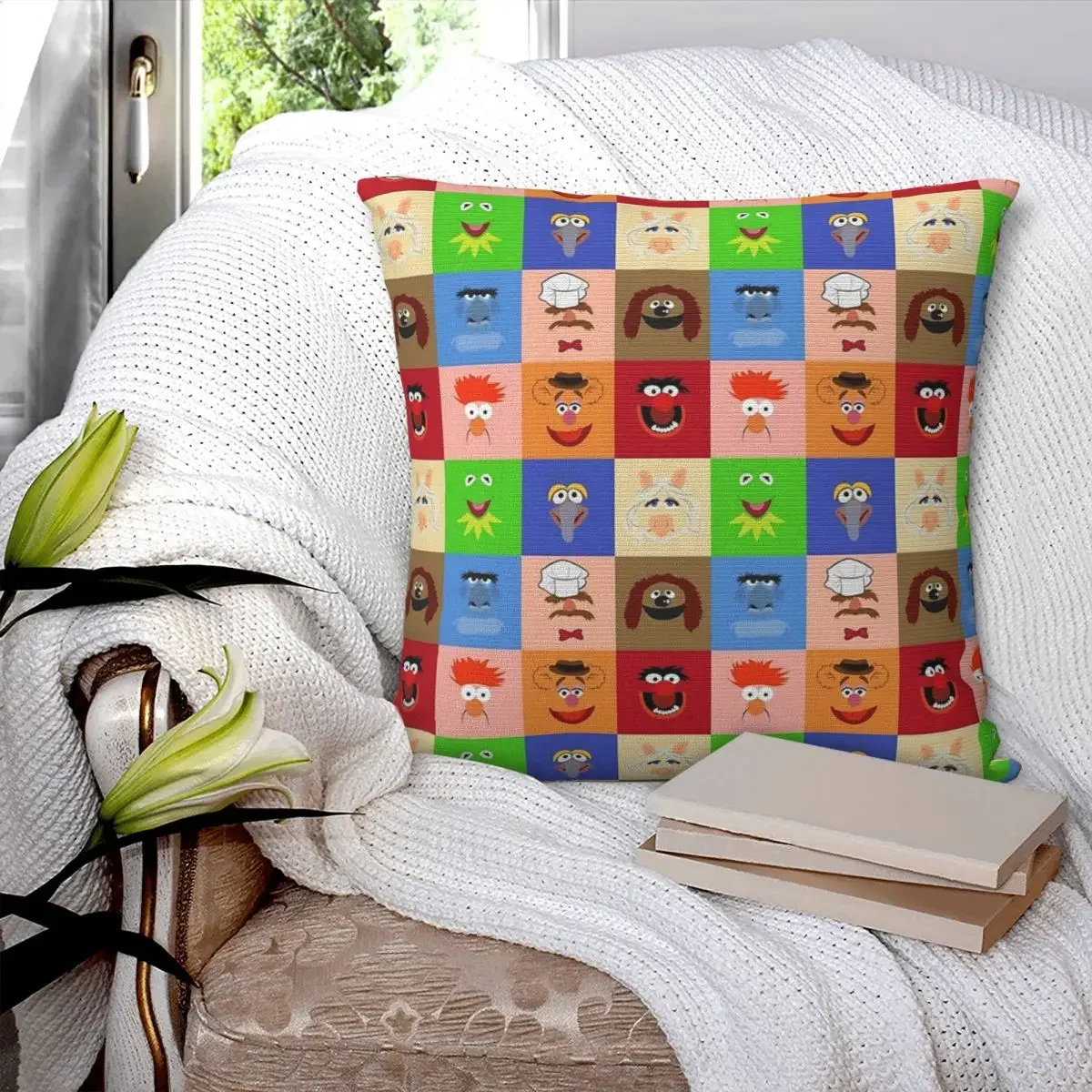 Muppets Pillowcase Polyester Pillows Cover Cushion Comfort Throw Pillow Sofa Decorative Cushions Used for Home Bedroom Sofa