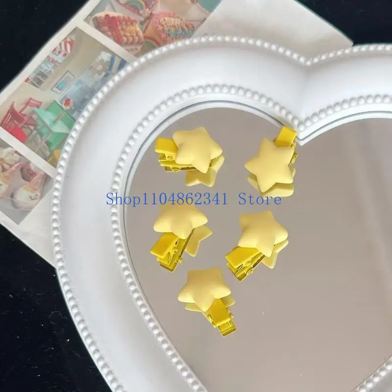 5asd กิ๊บรูปดาวหรูหราสำหรับเด็กวัยหัดเดินวัยรุ่นผู้หญิงผมหางม้าฤดูใบไม้ผลิกิ๊บด้านข้าง