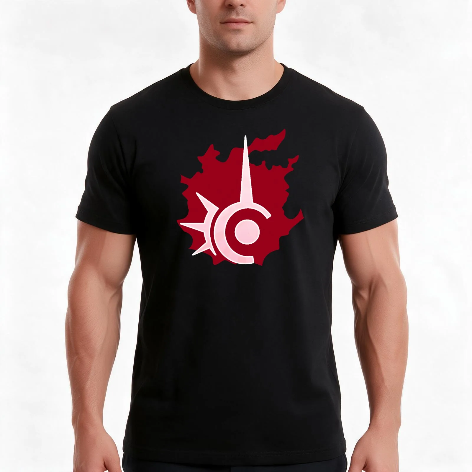 FFXIV RDM T-Shirt, Summer Casual Cotton Tee, Oversized Streetwear Tops, Vintage Graphic Print, Loose Fit Short Sleeve