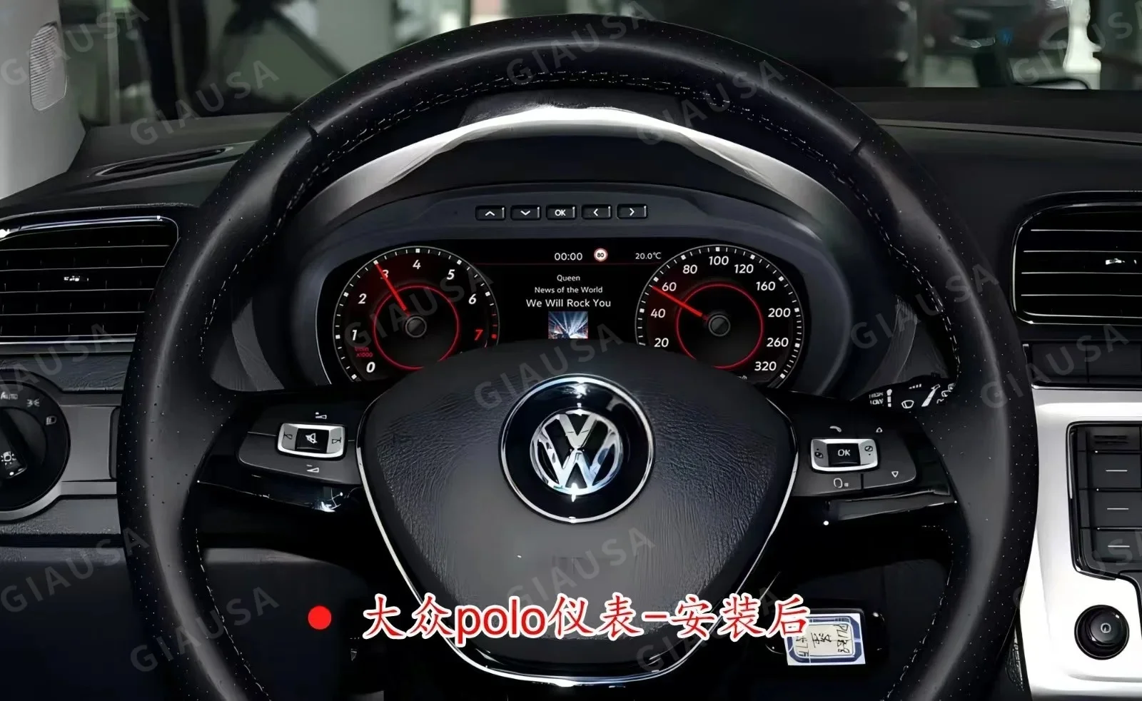 

Digital Instrument Cluster LCD Panel Speedometer For Volkswagen POLO 2009 2010 2011 2012 -2016 Virtual Gauge Speed Meter Screen