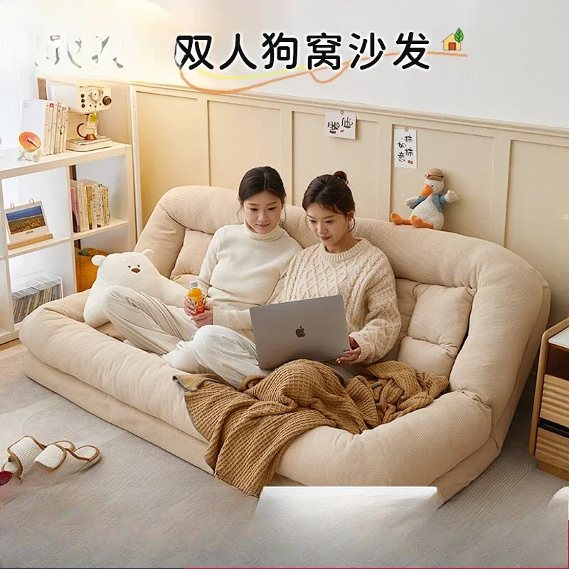 

Lazy sofa reclining and sleeping tatami double large human kennel room single bedroom small sofa living room