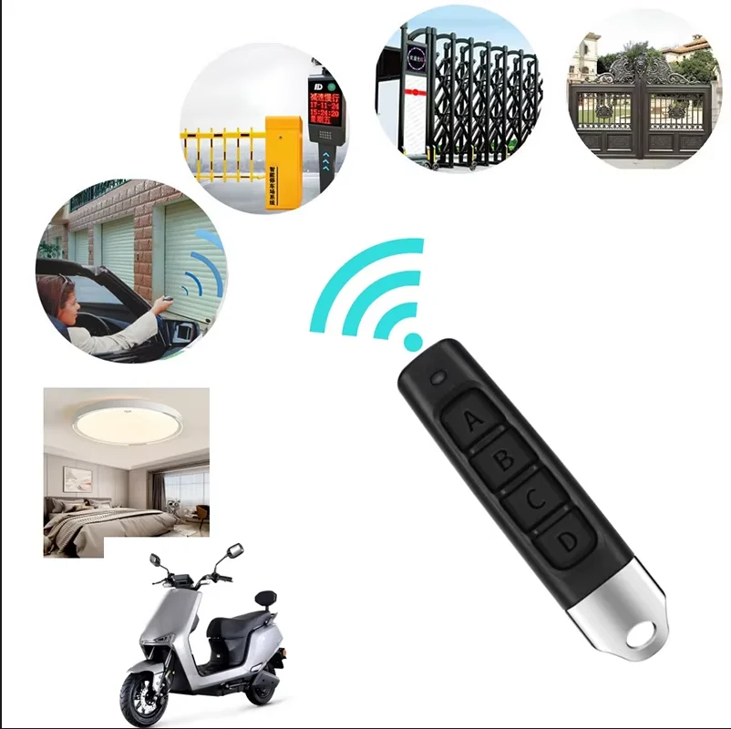 

1-50PCS 433mhz Remote Control Duplicator Universal Remote key Copy Clone Replacement Garage Door Keychain RF 433Mhz Transmitter