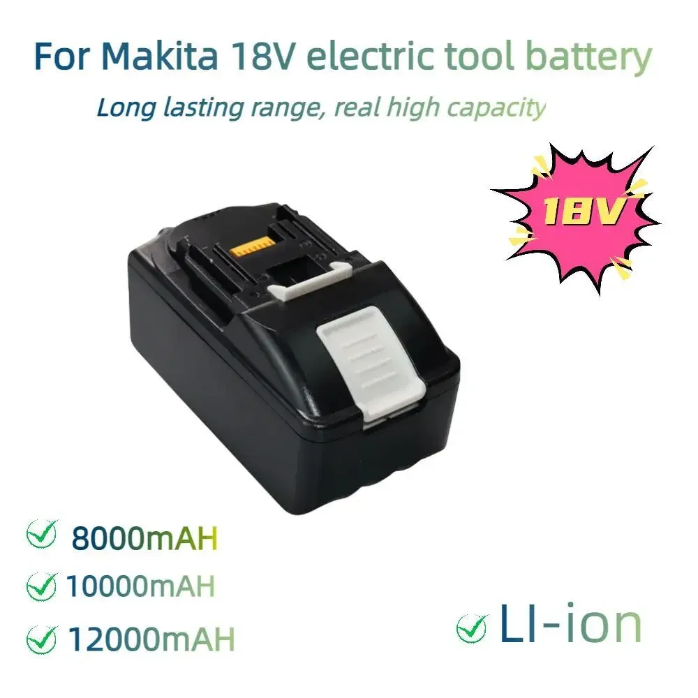 

For Makita Replacement 18V 21700 Battery 8.0/10/12 Ah For Makita BL1850 BL1840 18-Volt Cordless Power Tools Batteries