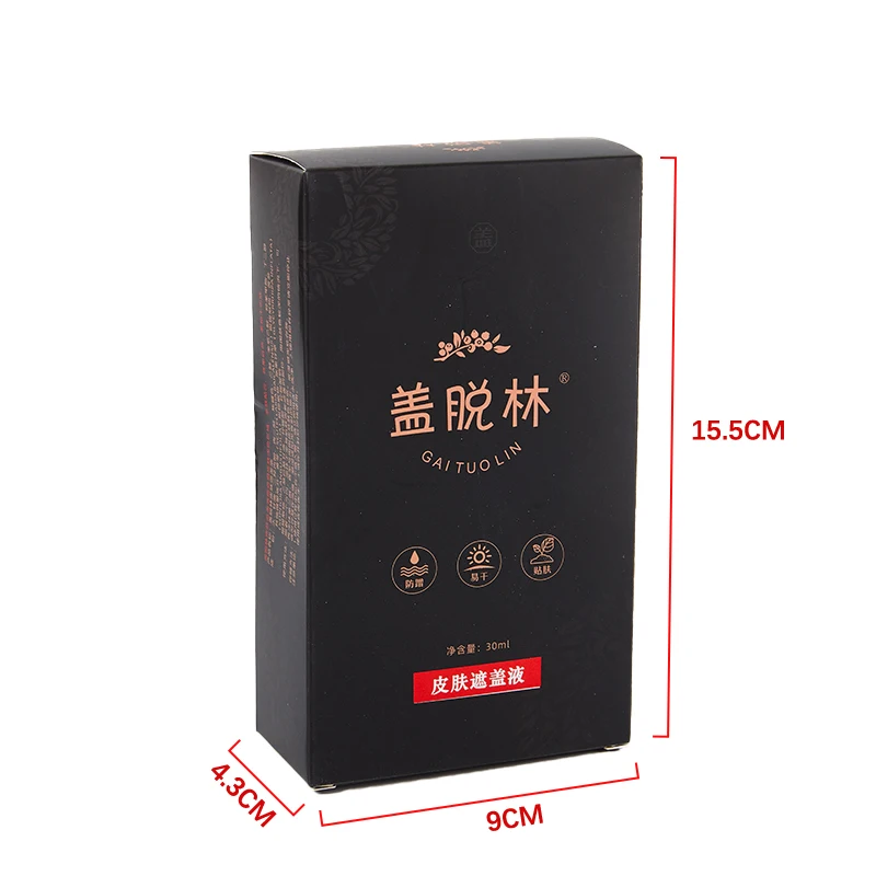 30 مللي Leukoderma تغطي السائل مقاوم للماء المخفي كريم السائل النساء الرجال الوجه تغير لون الجلد البهاق بقع ماكياج