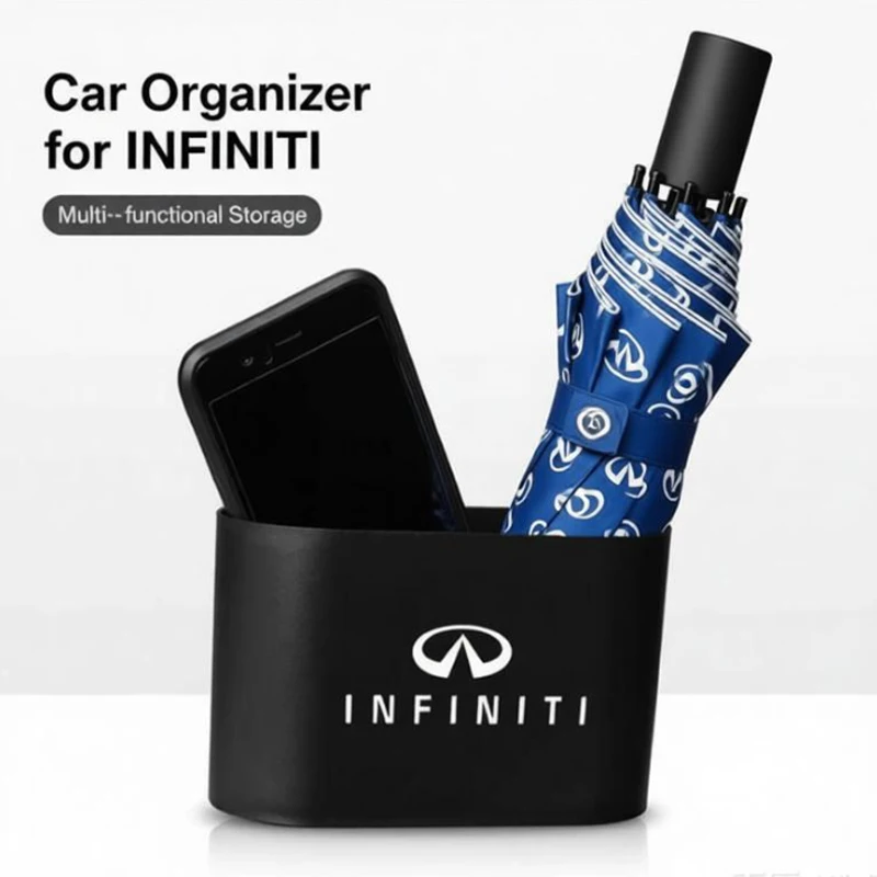 

Square Car Trash Bin for Infiniti Q70 QX50 QX60 QX70 QX80 G20 G35 G37 FX35 Q30 Q50 Q60 Interior Hanging Storage Box hub cap