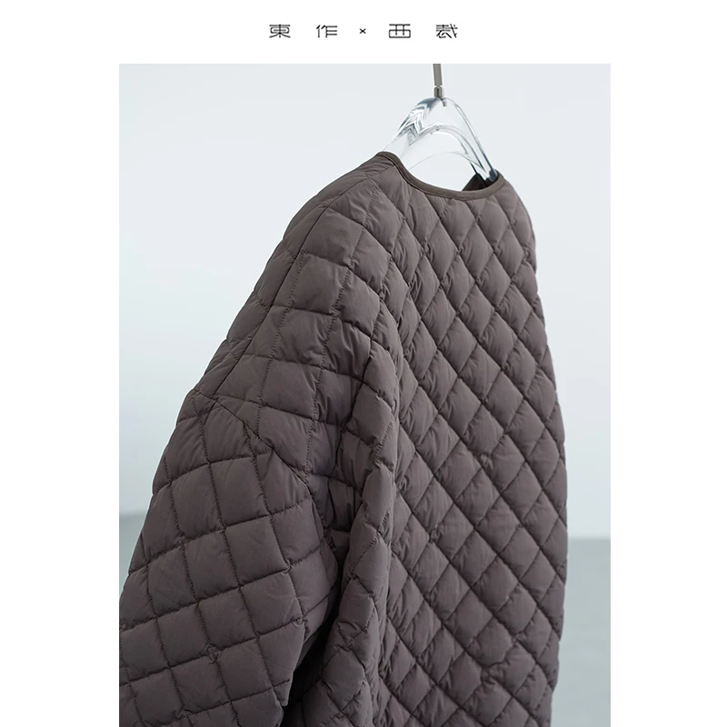 Top Items from the Show~90% White Duck down Quilted Jacket, Classic Quilted Pattern down Jacket, Women's Clothing 2025 Autumn and Winter New Collection