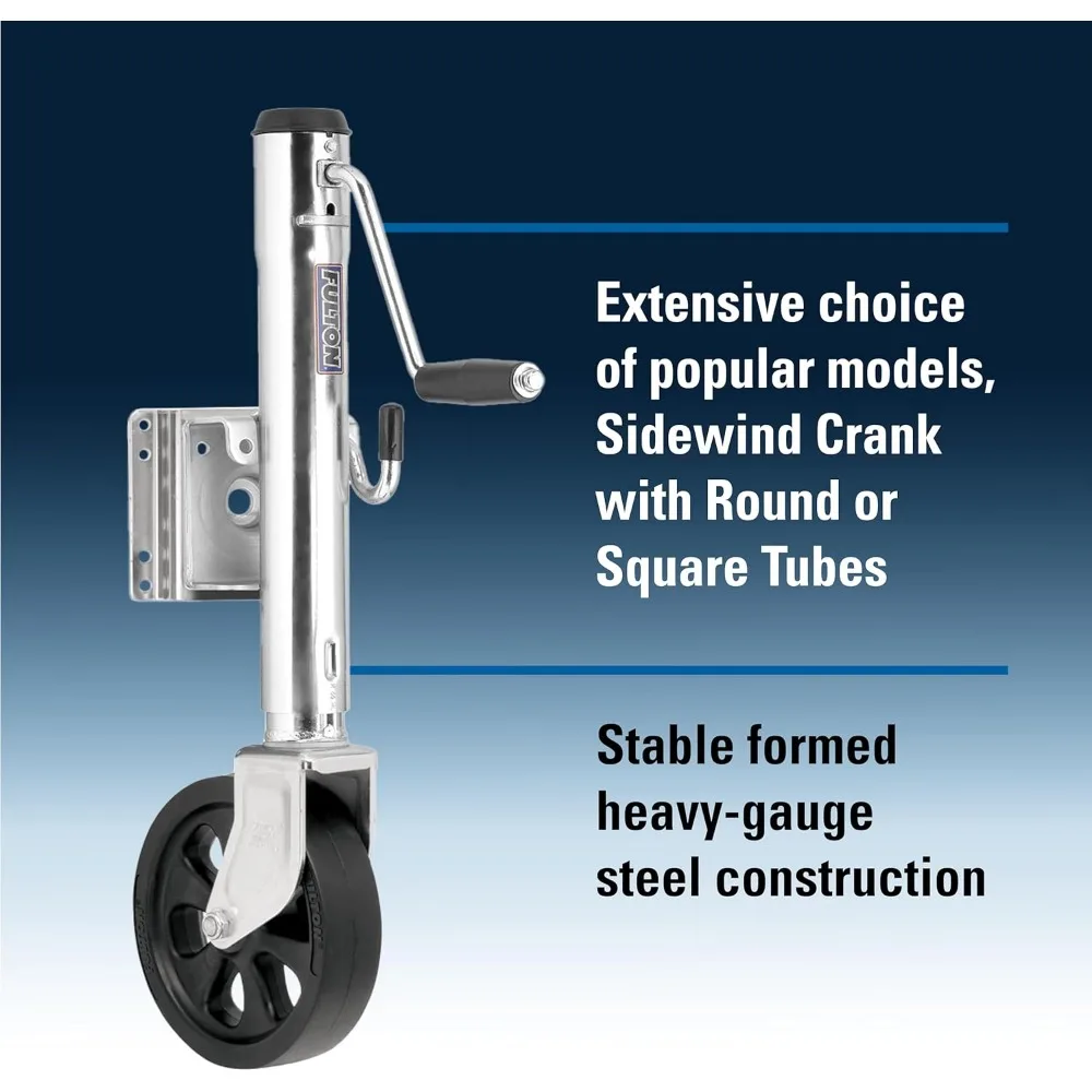 Marine Trailer Jack with 1500 lbs Capacity, Sidewind Resistance, Bolt-On Mount, 12 Inch Lift Range
