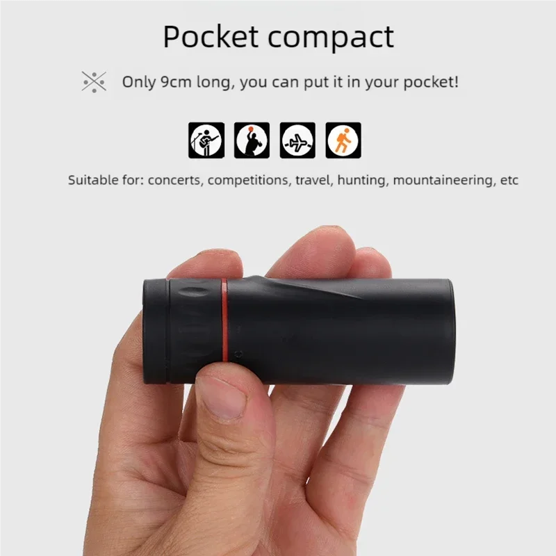 تلسكوب Xiaomi Youpin 2000X25 Hd أحادي العين أحادي العين عالي الطاقة للرؤية الليلية تلسكوب صغير محمول نطاق السفر
