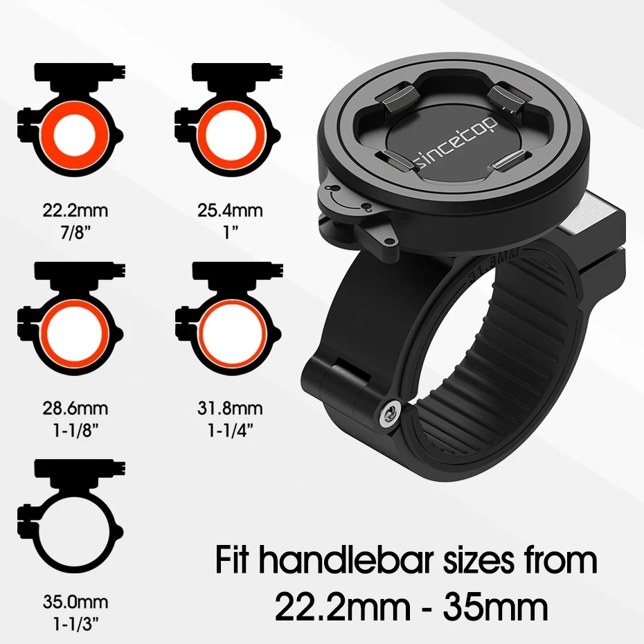 Motorcycle Bike Phone Holder, Universal Phone Mount for iPhone 16 Pro Max/Samsung - Adjustable Aluminum Alloy Handlebar Clip - Image 6
