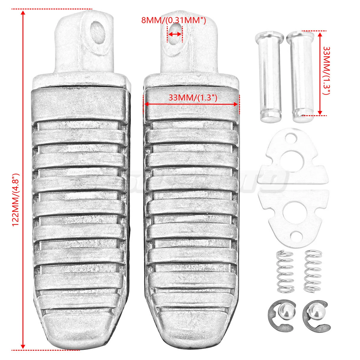 Motorcycle Rear Foot Pegs Footrests For Suzuki Hayabusa GSX1300R GSX1300 R GSX 650 GSF1250 Bandit 1250 2008 2009 2010 2011 2012