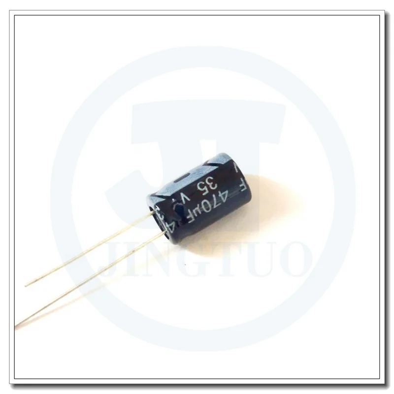 50pcs 470UF35V 35V470UF 470MFD 35Volts 10x13mm Radial Aluminum Electrolytic Capacitors
