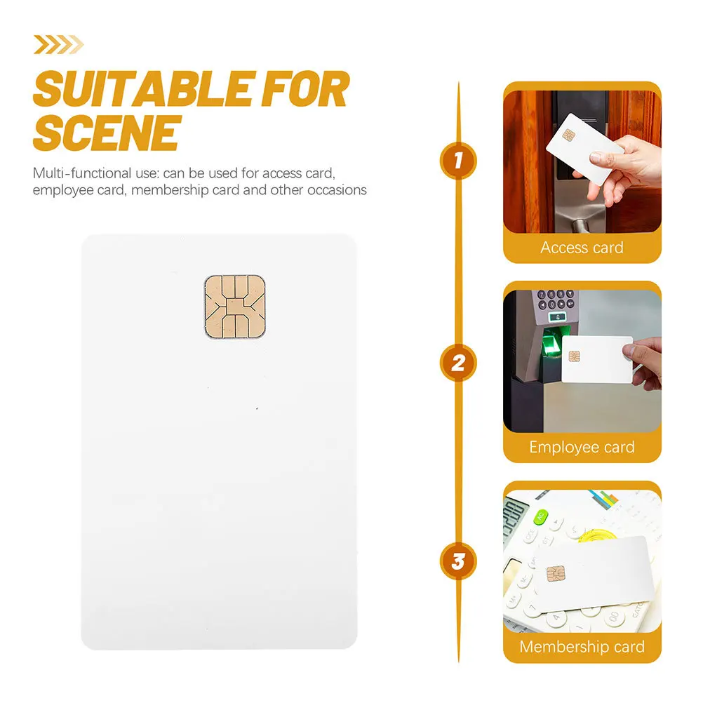 Tarjetas de identificación del conductor, tarjeta inteligente de PVC en blanco, Compatible con sistema de Control de acceso, tarjetas de identificación blancas imprimibles para camión, 6 uds.