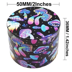 2 قطعة فطر المتداول صينية 180x140mm مجموعة مطحنة الأعشاب شبح روز القلب شجرة التدخين اكسسوارات أفضل 10 طقم ماريجوانا وردية مبيعا - رقم 1