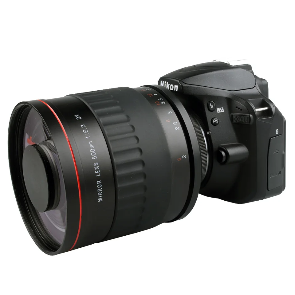 Lightdow Fixed Focus 500mm F6.3 Telephoto Manual Mirror Lens With