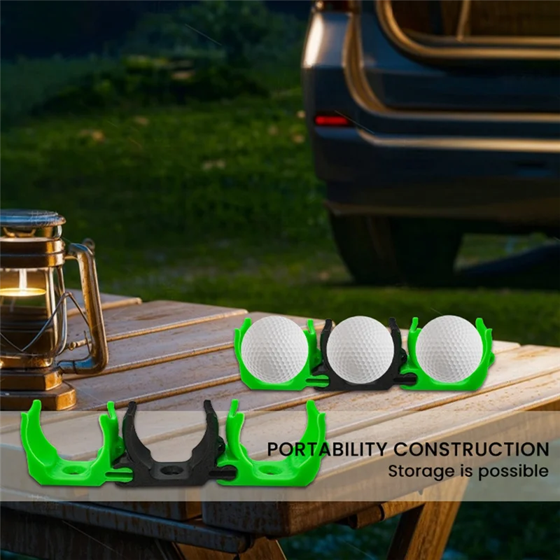 スリーボール ゴルフボール クリップ 滑り止め 分解が簡単 ゴルフボール クランプ 再利用可能なゴルフ ラック ゴルフ アクセサリー-AA85